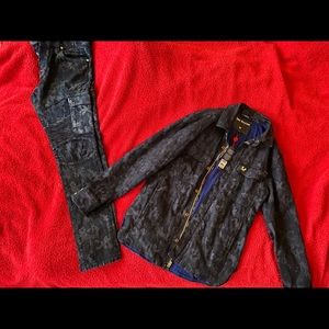 True religion Jeans and Jean jacket set